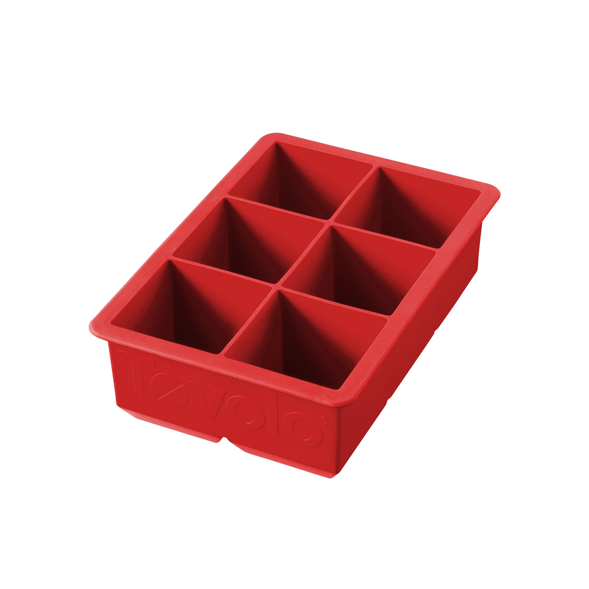 Tovolo 6 Cube Ice Tray Red Image 1