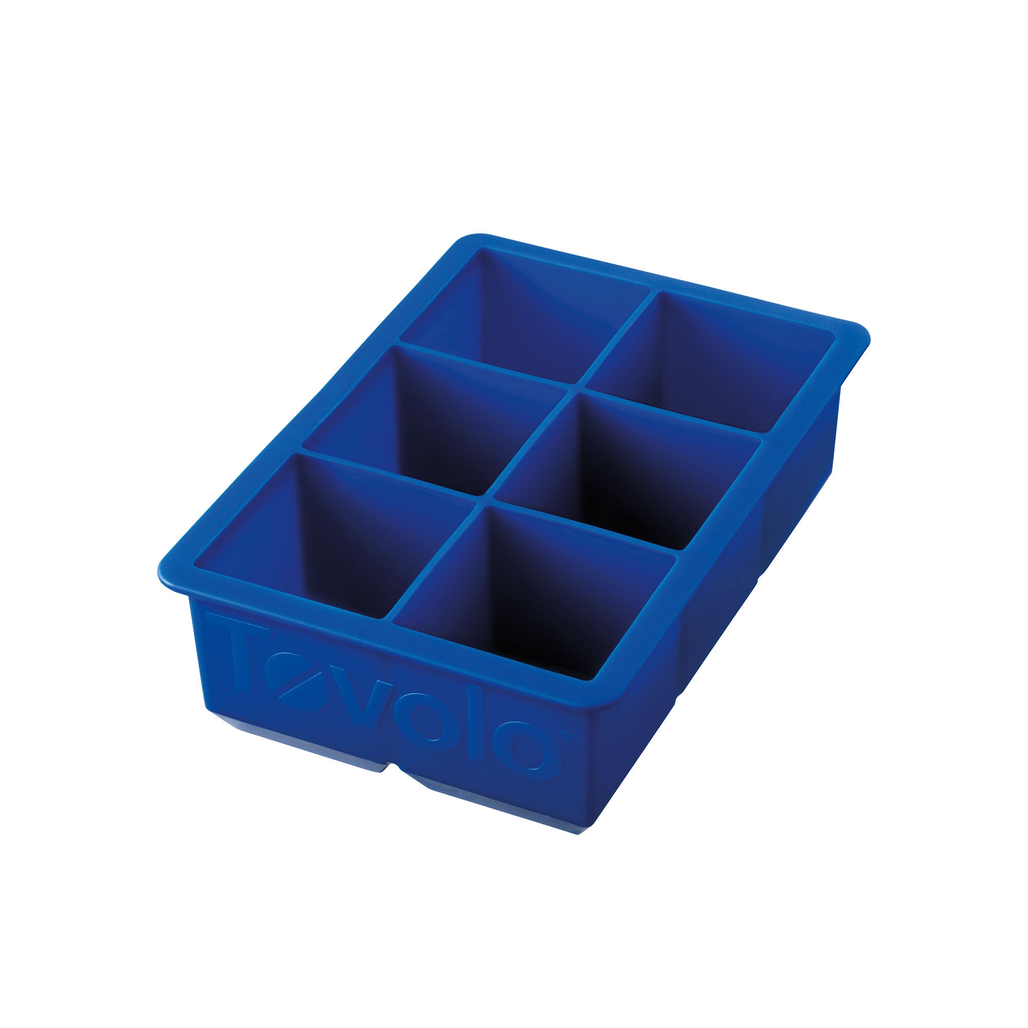 Tovolo King 6 Cube Ice Tray Blue Image 1