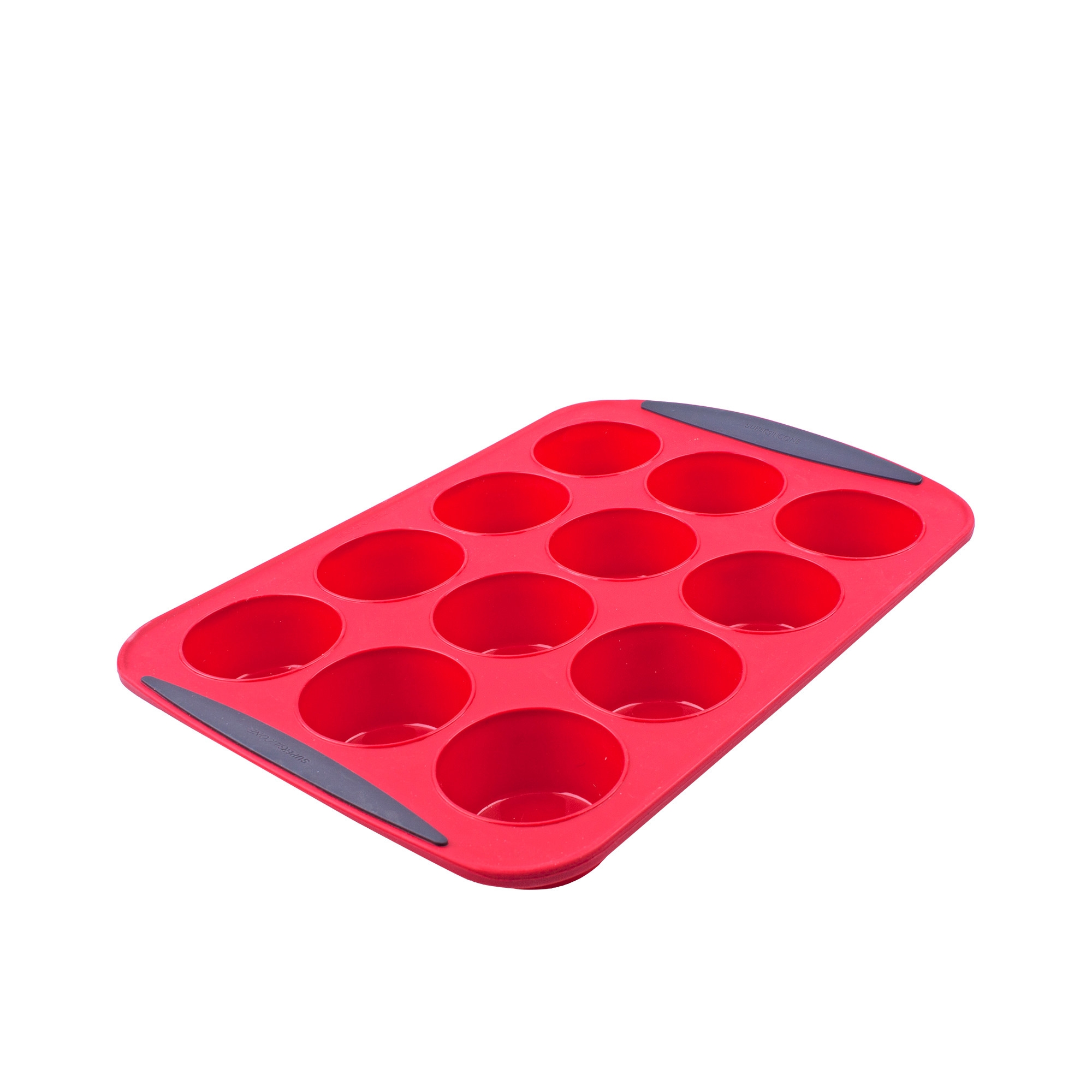 Daily Bake Silicone Muffin Pan 12 Cup Red Image 1