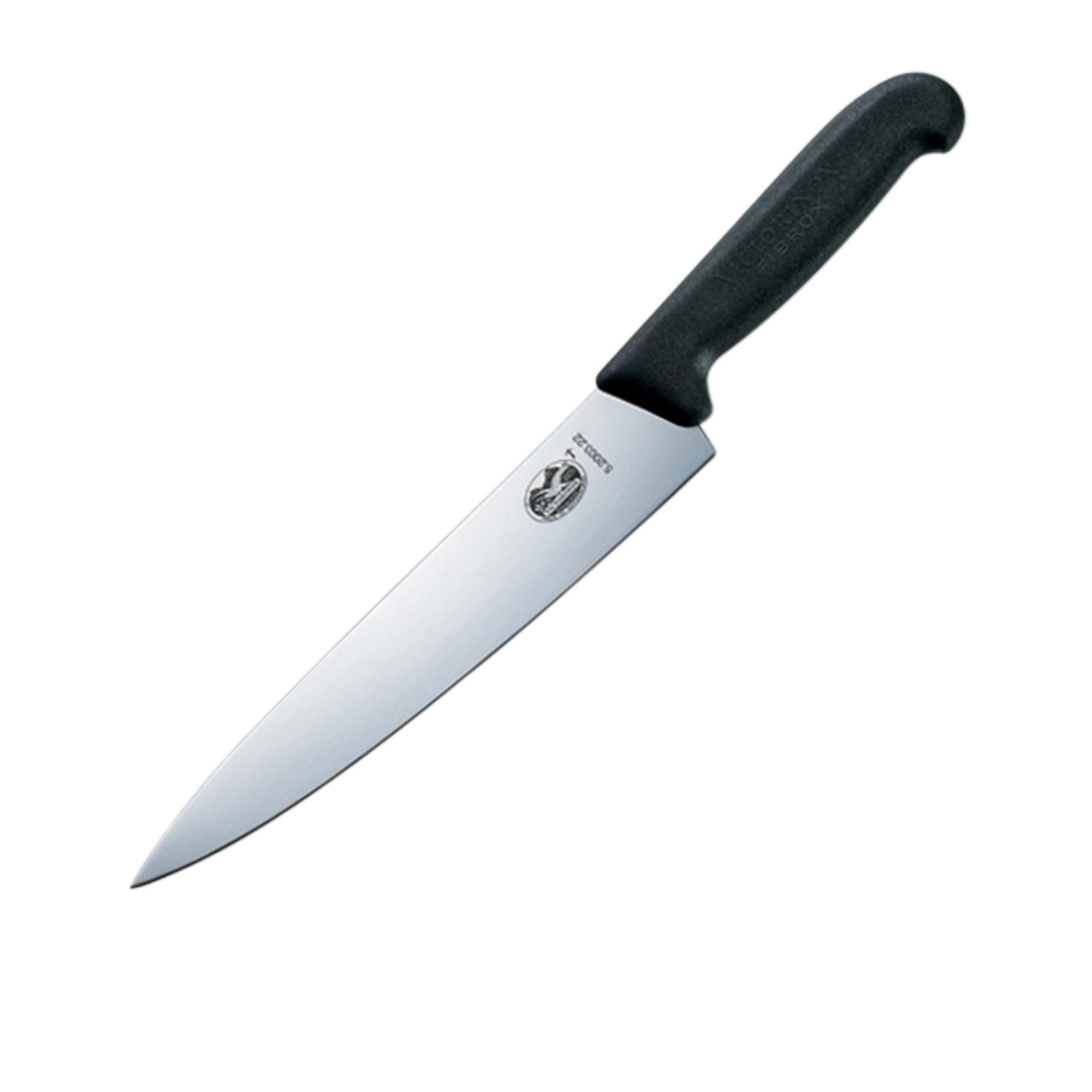 Victorinox Cook's Broad Blade Carving Knife 31cm Black Image 1