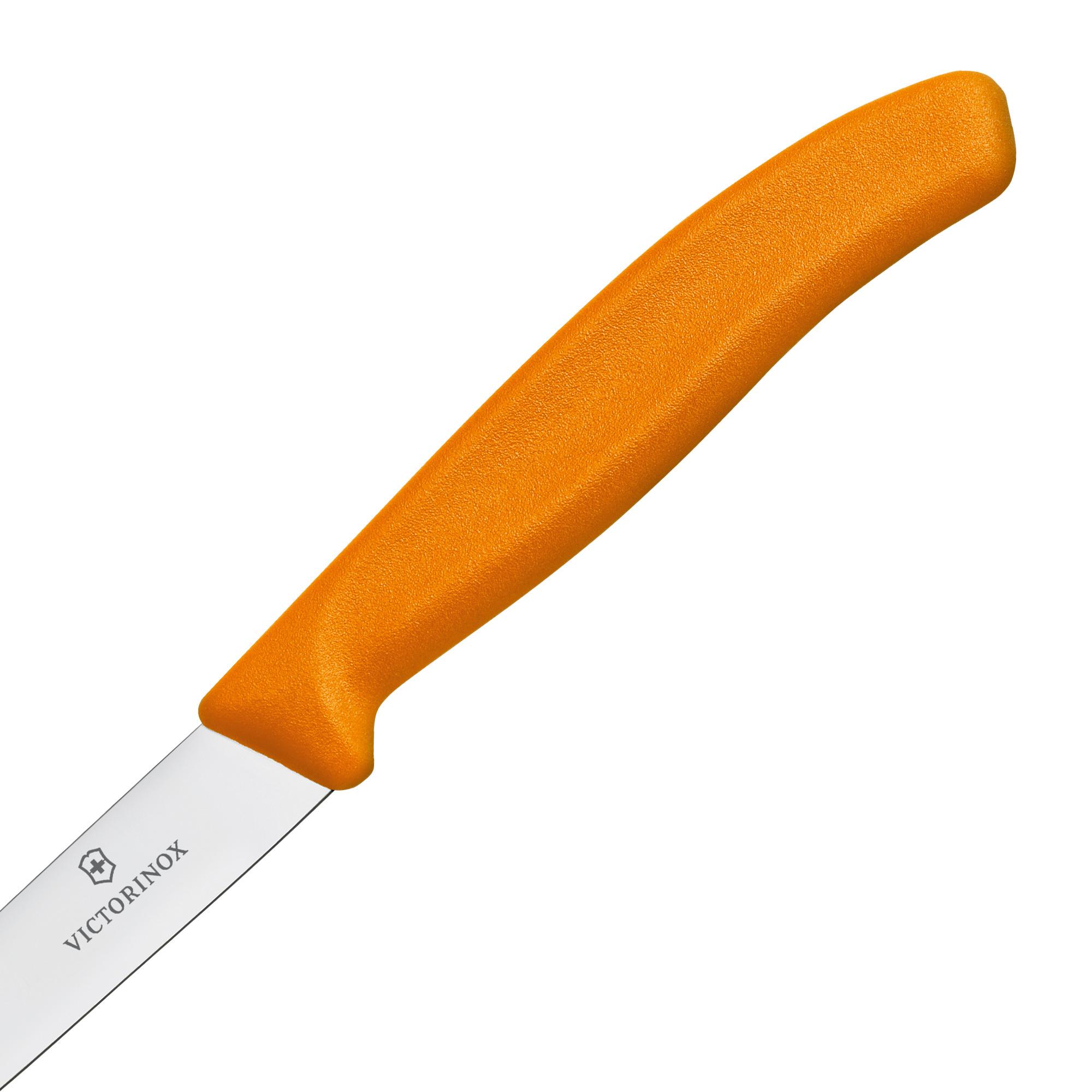 Victorinox Swiss Classic Pointed Tip Vegetable Knife 10cm Orange Image 3
