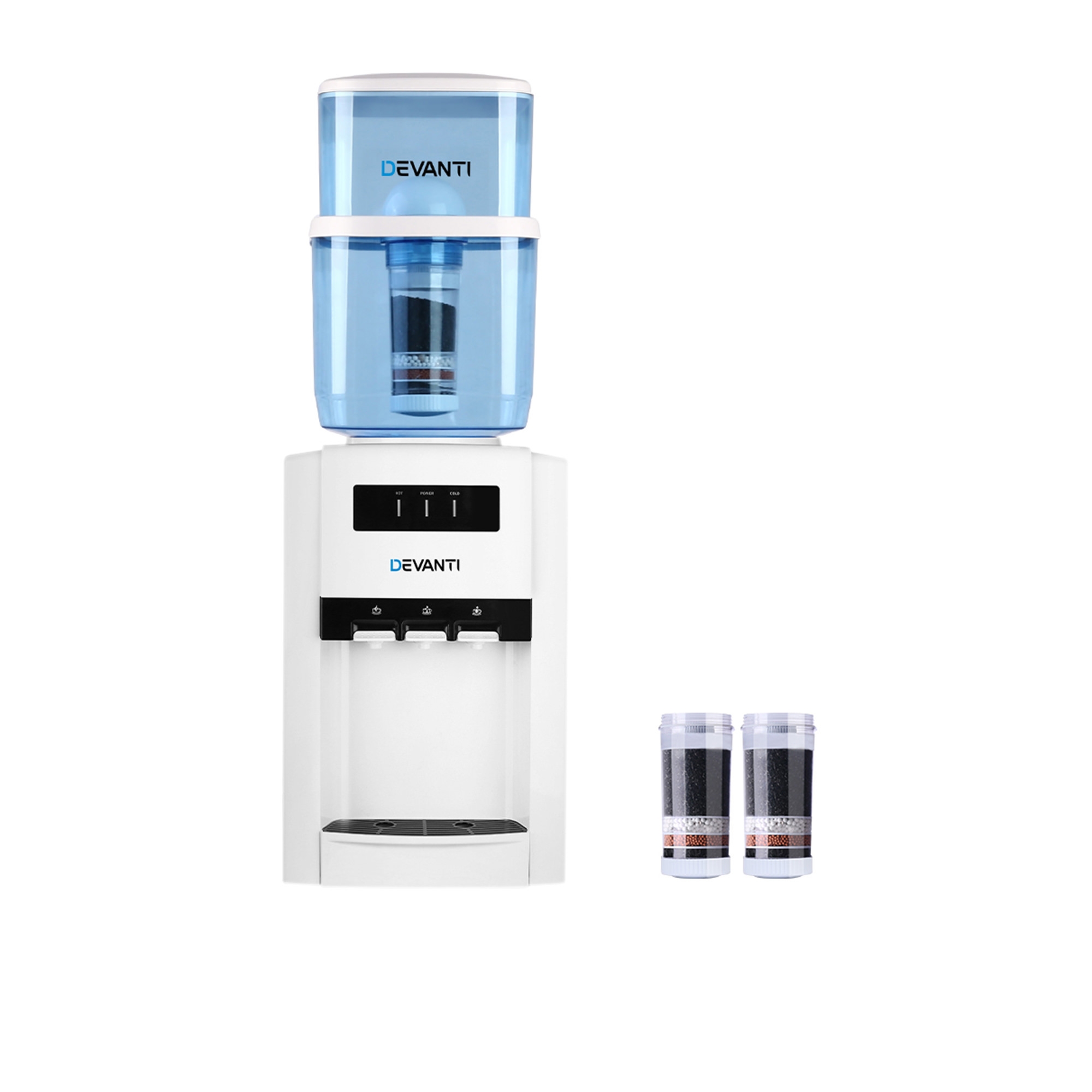 Devanti Benchtop Water Dispenser with 2 Spare Filters 22L Image 1