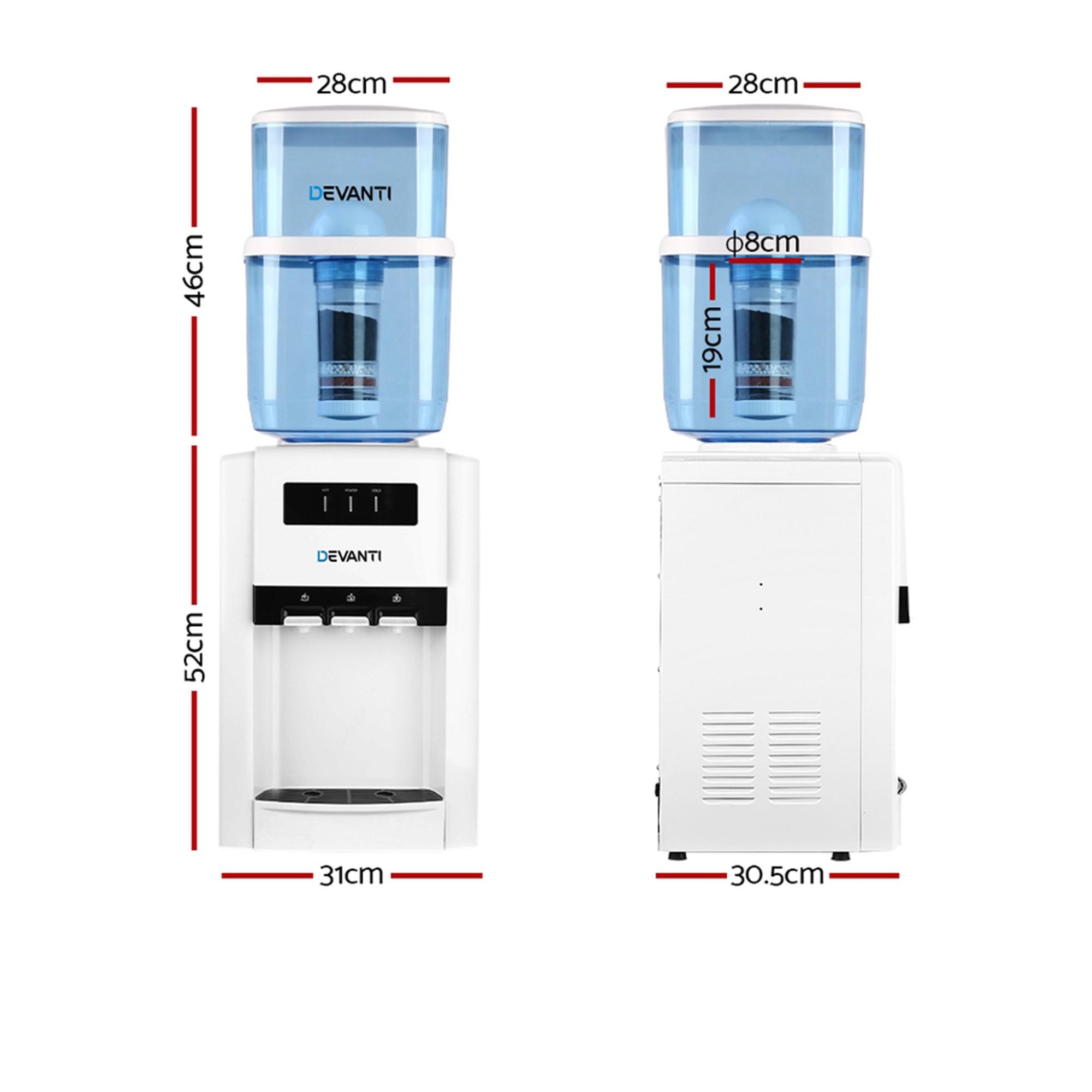 Devanti Benchtop Water Dispenser with 2 Spare Filters 22L Image 4