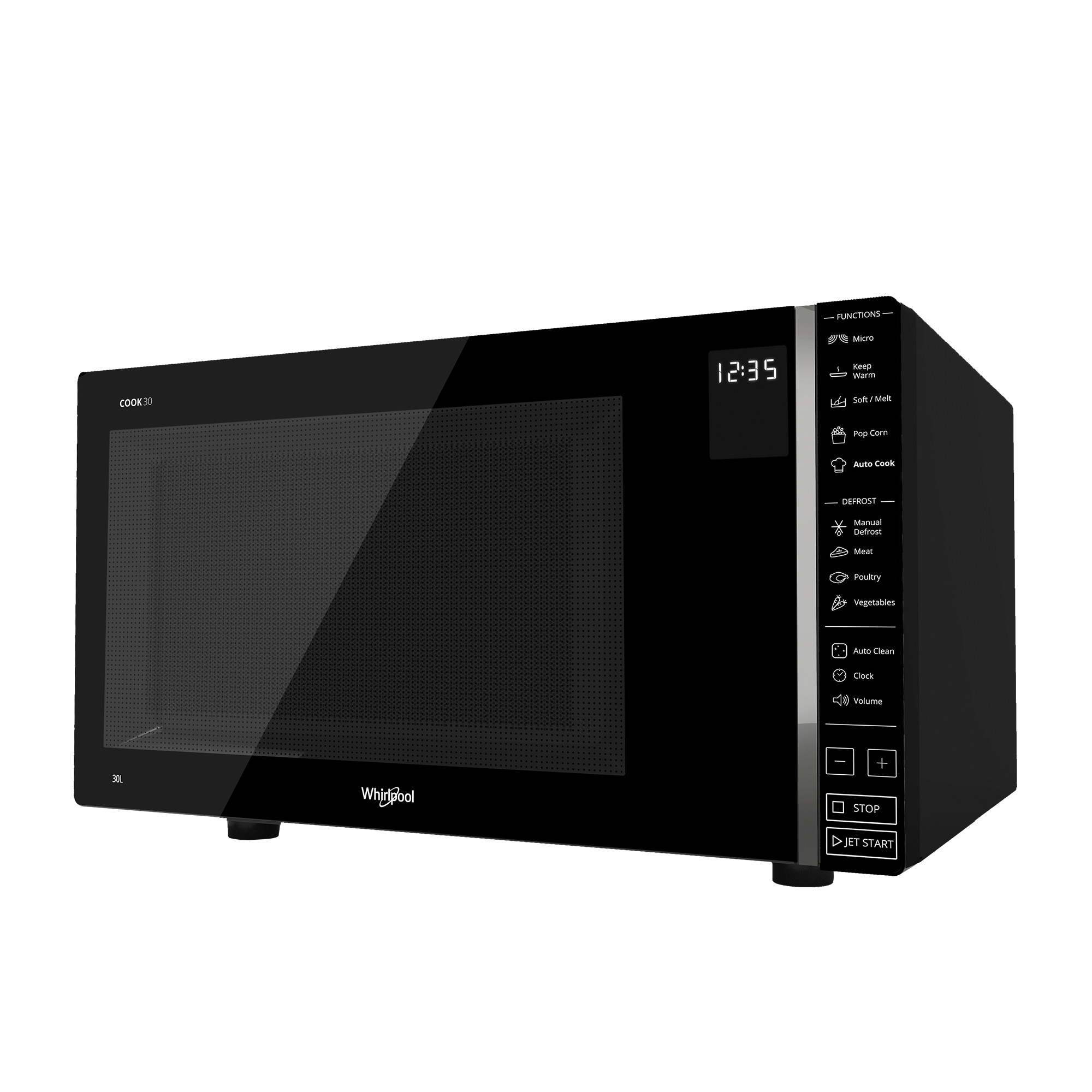 Whirlpool Microwave Oven 30L Black Image 1