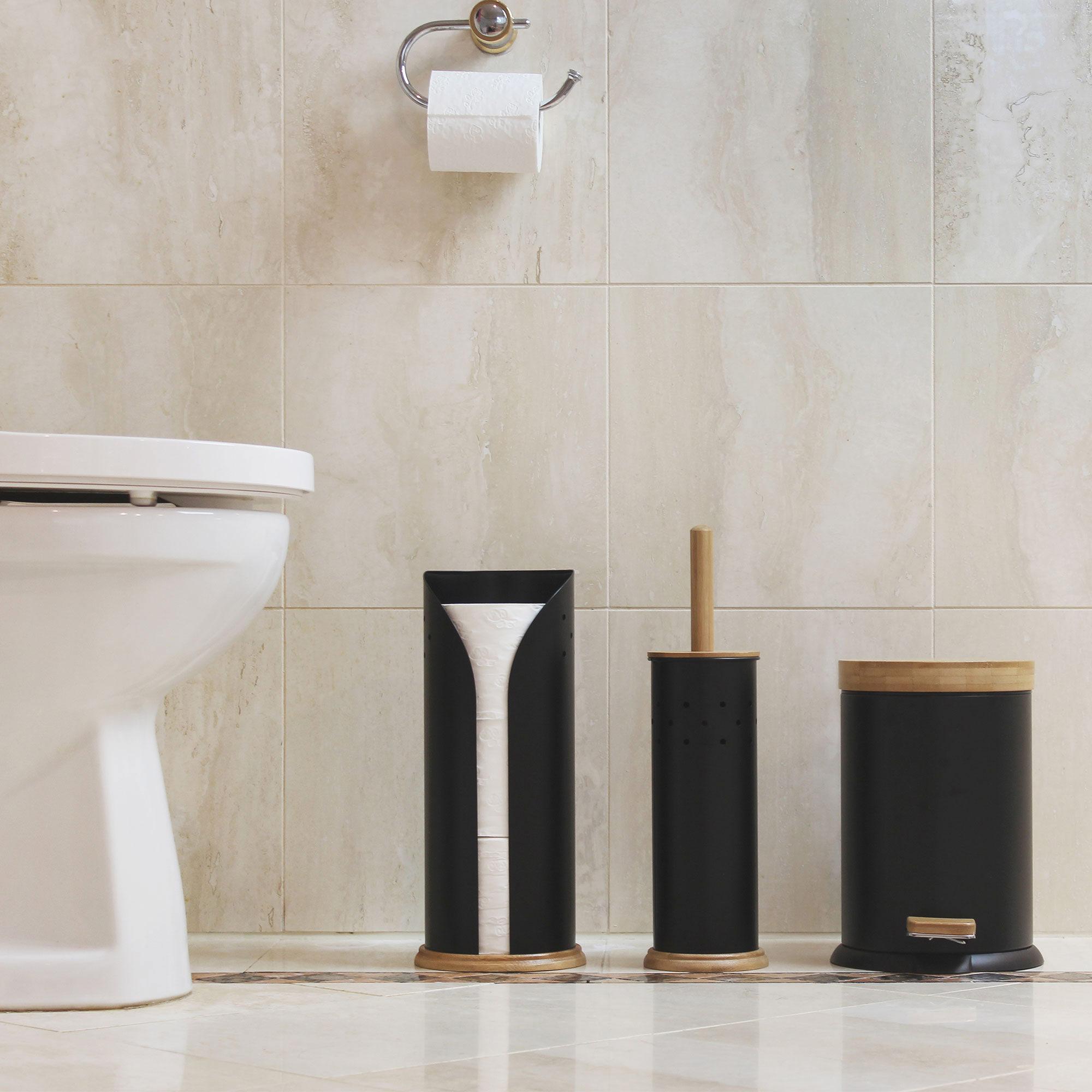 White Magic Eco Basics 3 in 1 Bathroom Set Black Image 3
