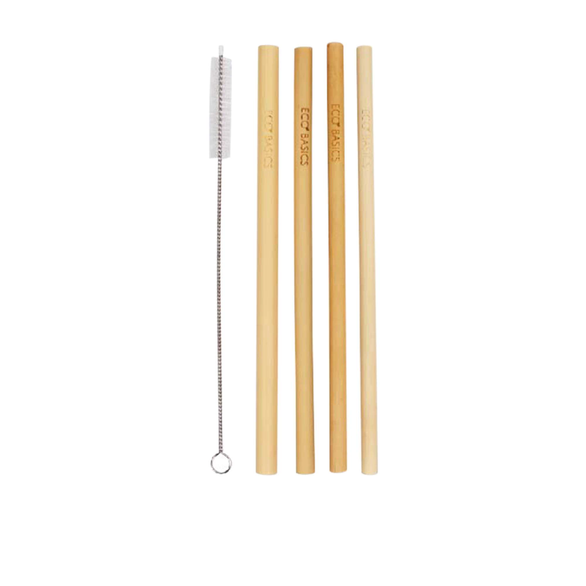 White Magic Eco Basics Bamboo Straws 4pk Image 1