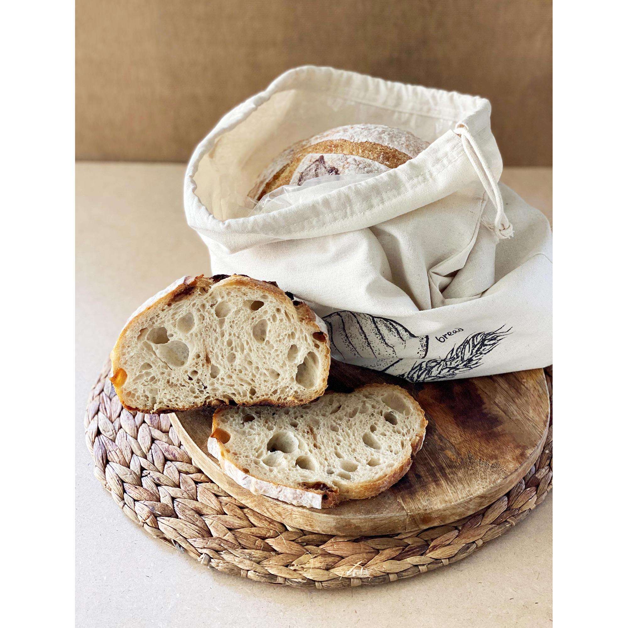 White Magic Eco Basics Bread Bag Linen Grey Image 4
