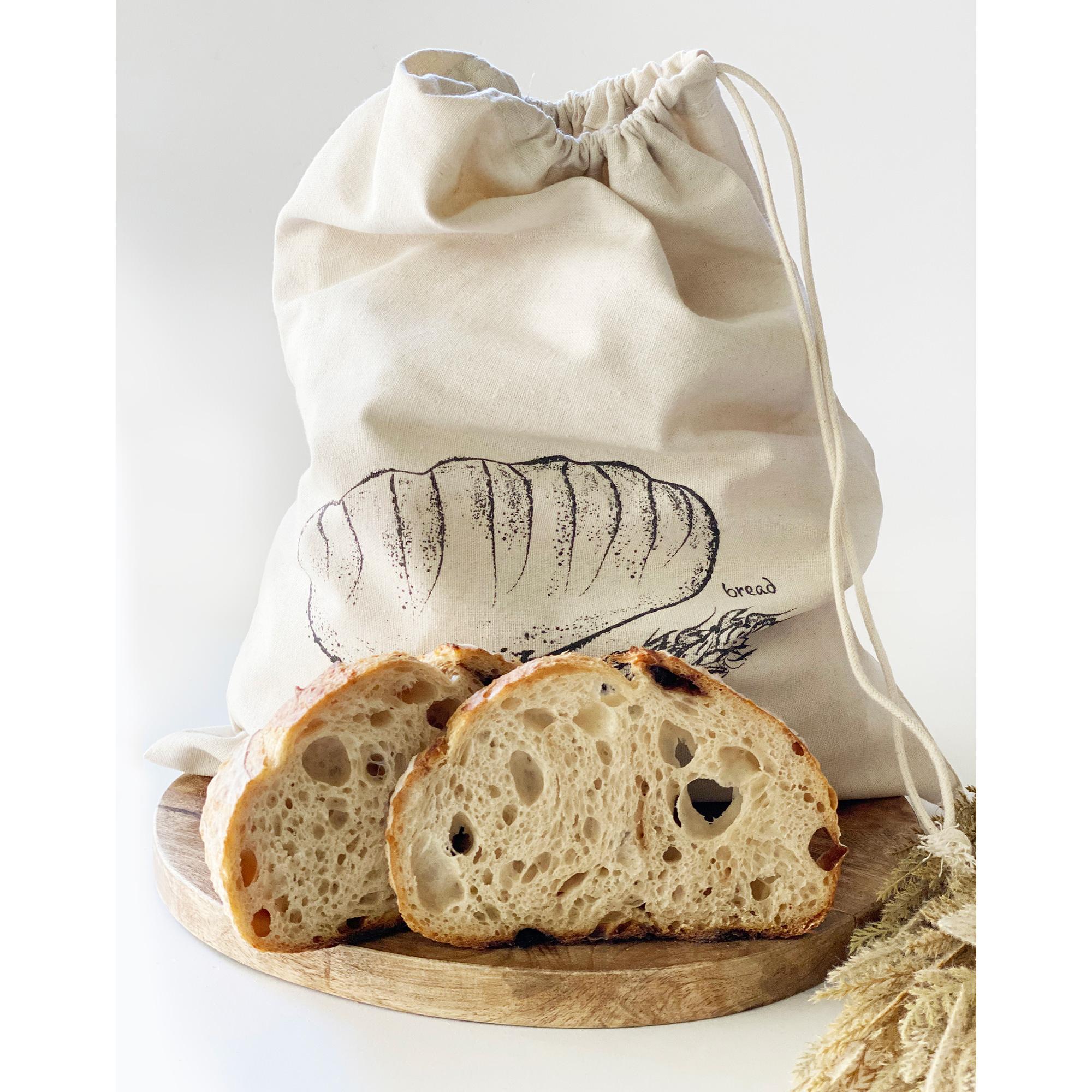 White Magic Eco Basics Bread Bag Linen Grey Image 5