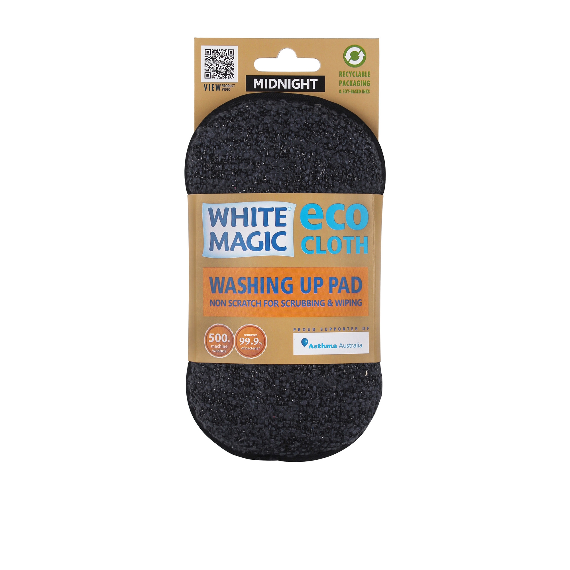 White Magic Eco Cloth Washing Up Pad Midnight Image 2