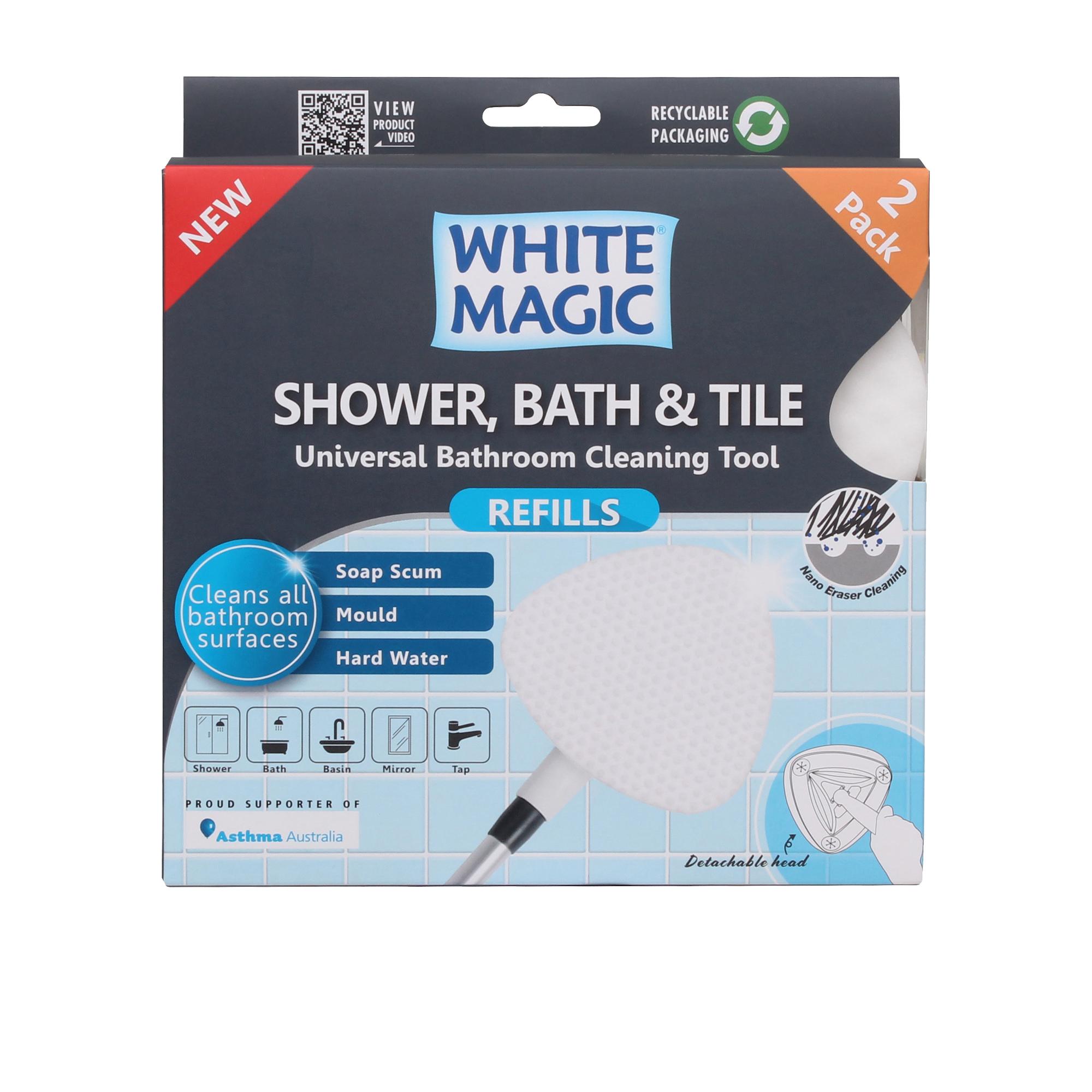 White Magic Eco Eraser Shower, Bath & Tile Refills White Image 3