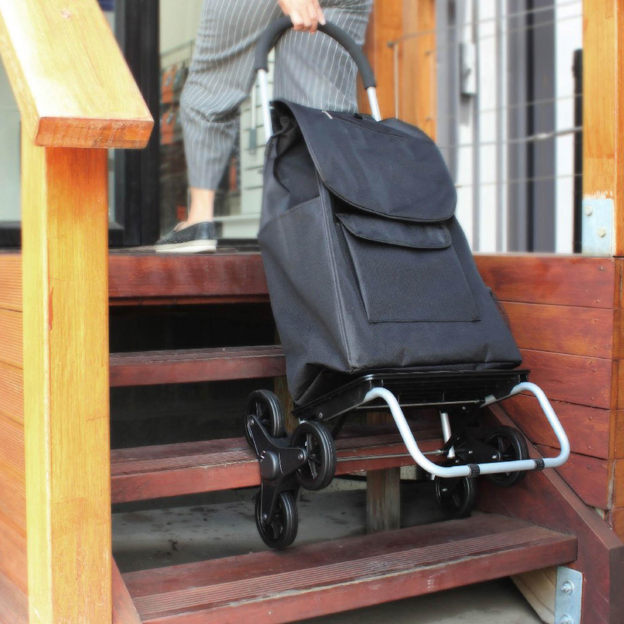 White Magic Handy Trolley with Climbing Wheels Black Image 6