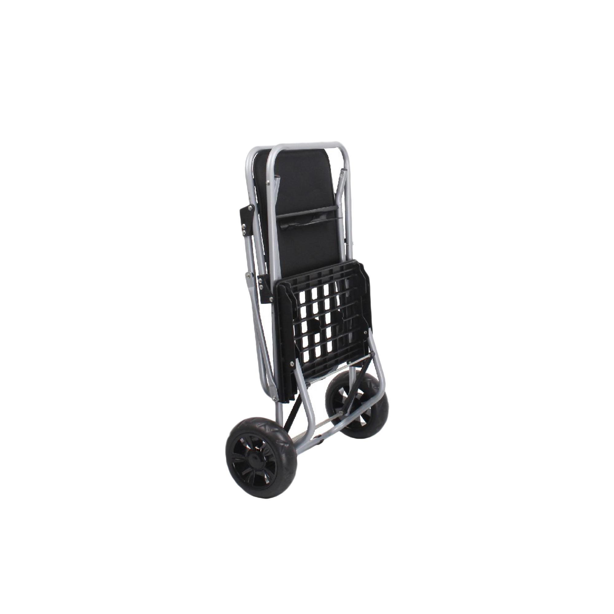 White Magic Handy Trolley with Seat Black Image 6