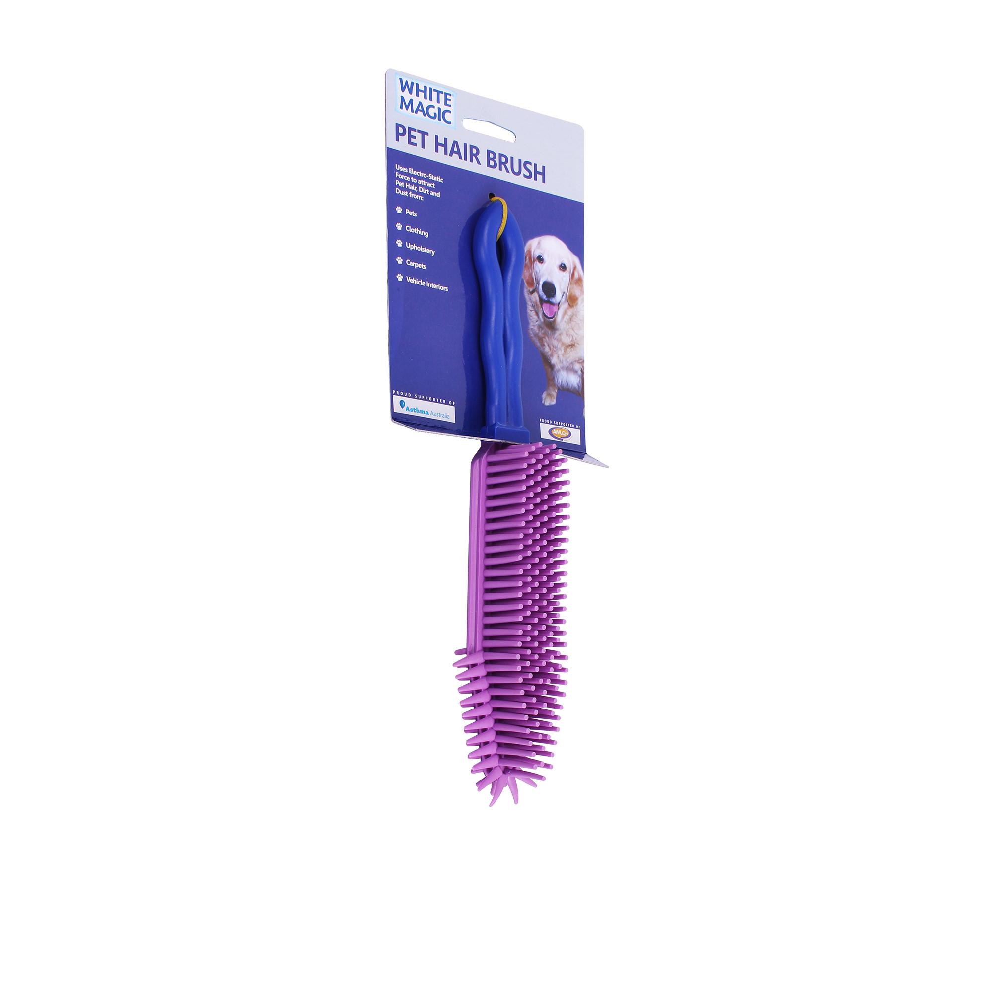 White Magic Pet Hair Brush Purple Image 2