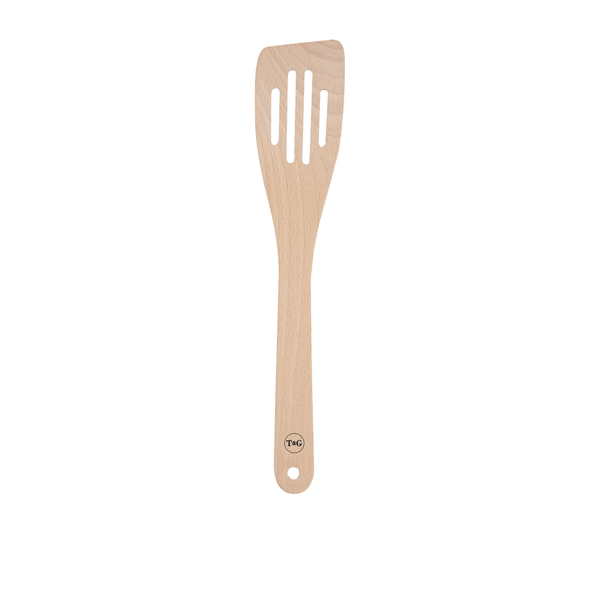 Wild Wood Wooden Curved Slotted Spatula Image 2