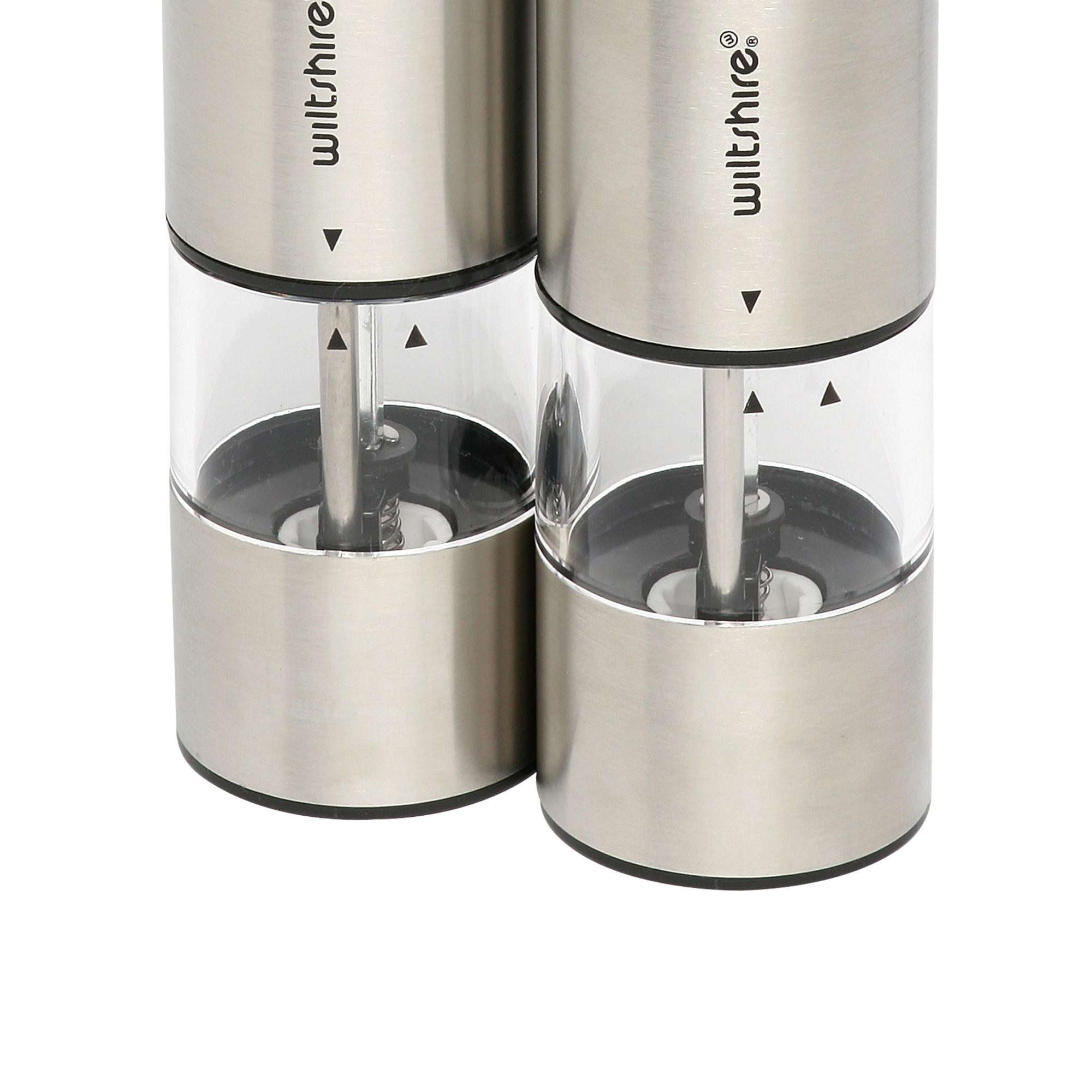 Wiltshire Electric Mill Set Stainless Steel Image 2