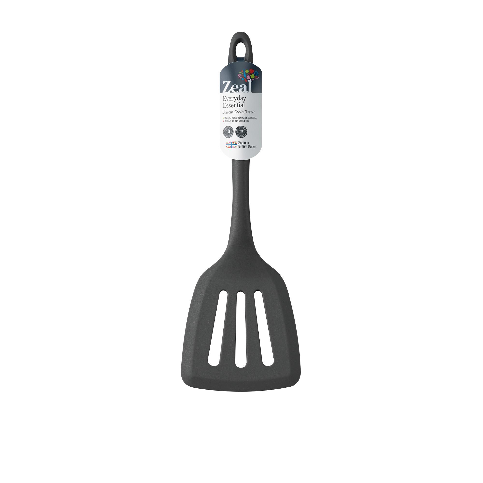 Zeal Silicone Slotted Turner Charcoal Image 3