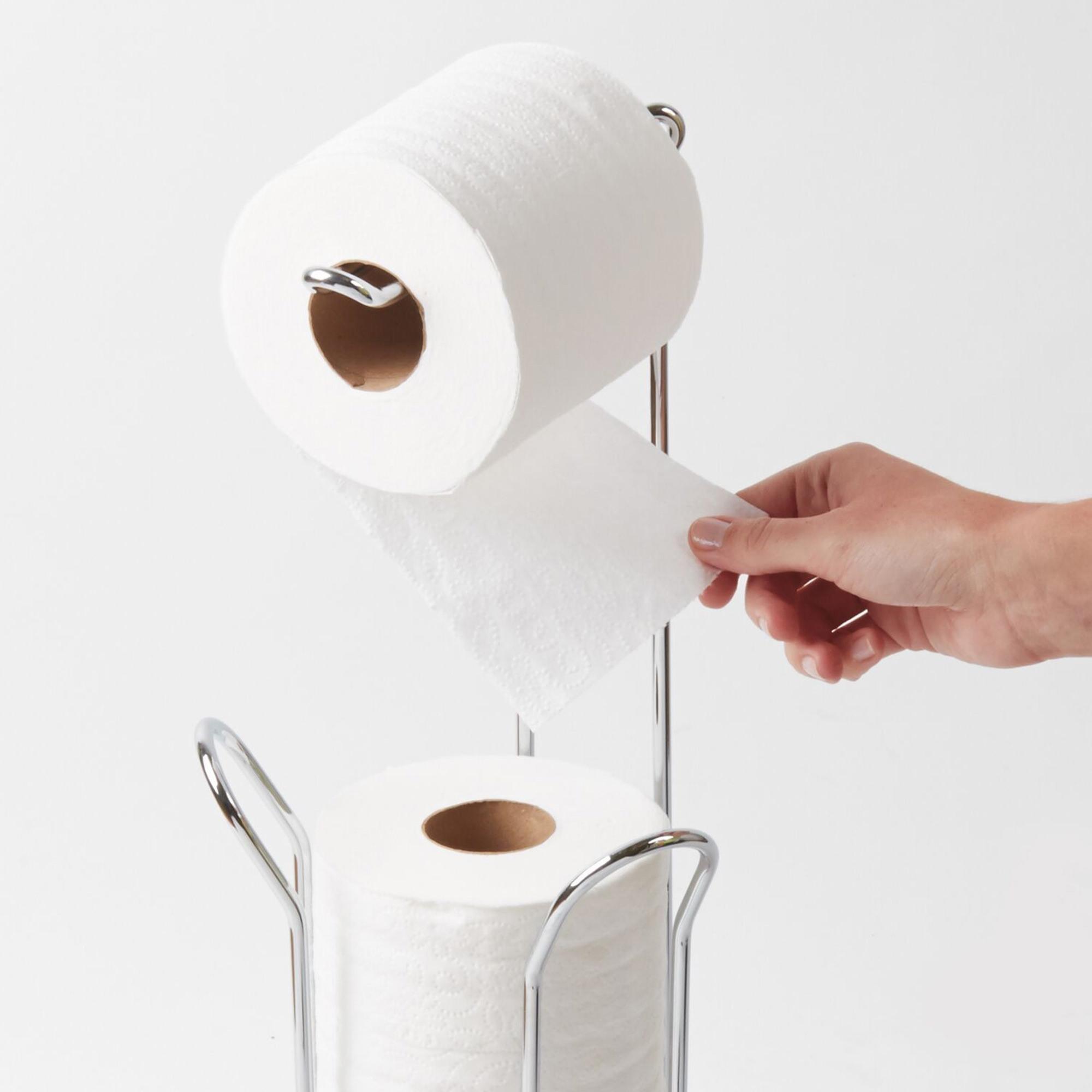 iDesign Classico Toilet Paper Holder Silver Image 3