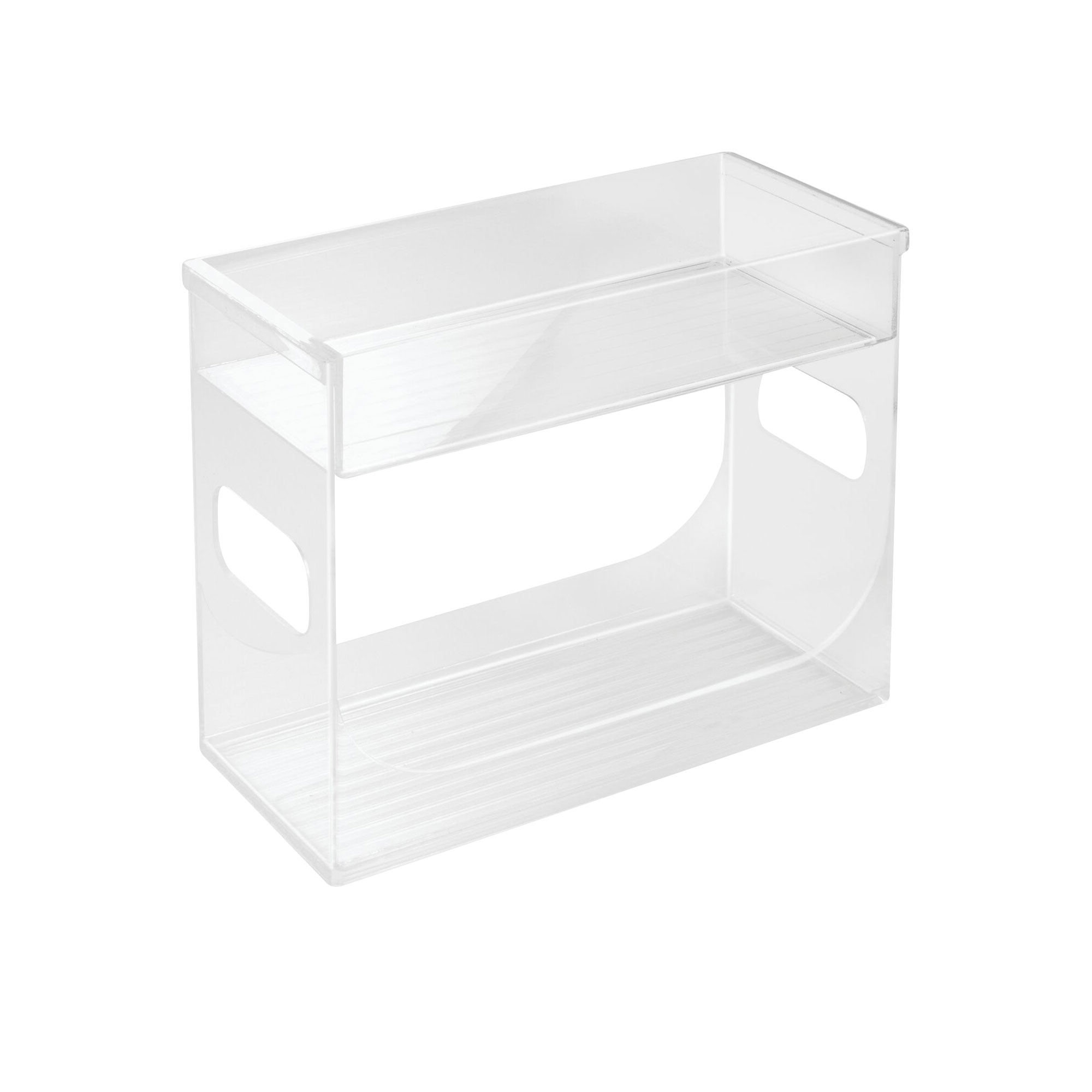 iDesign Linus 2 Tier Spice Rack Clear Image 1