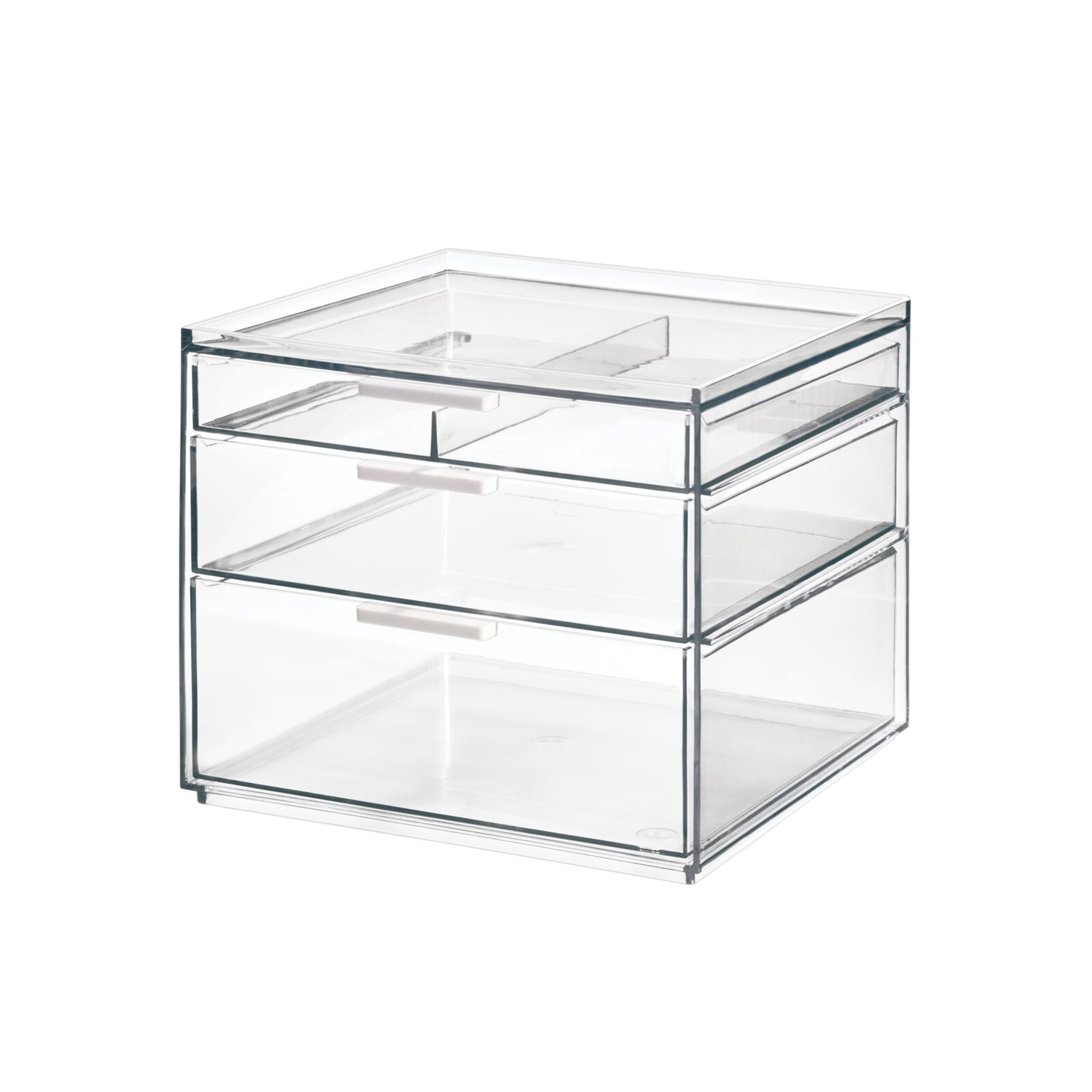 Sarah Tanno by iDesign 3 Drawer Cosmetic Organiser Clear Image 1