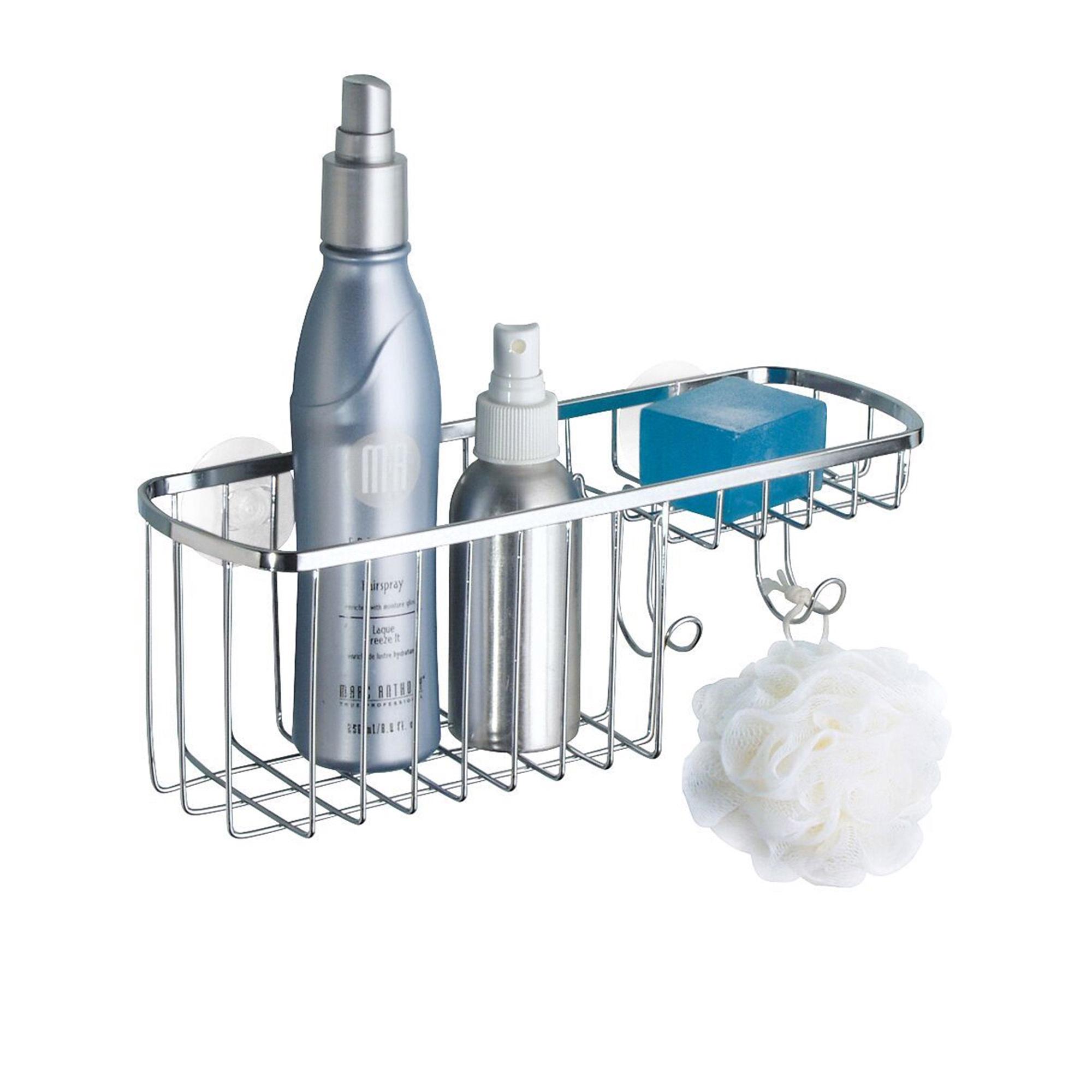 iDesign Stainless Suction Combo Basket Silver Image 3