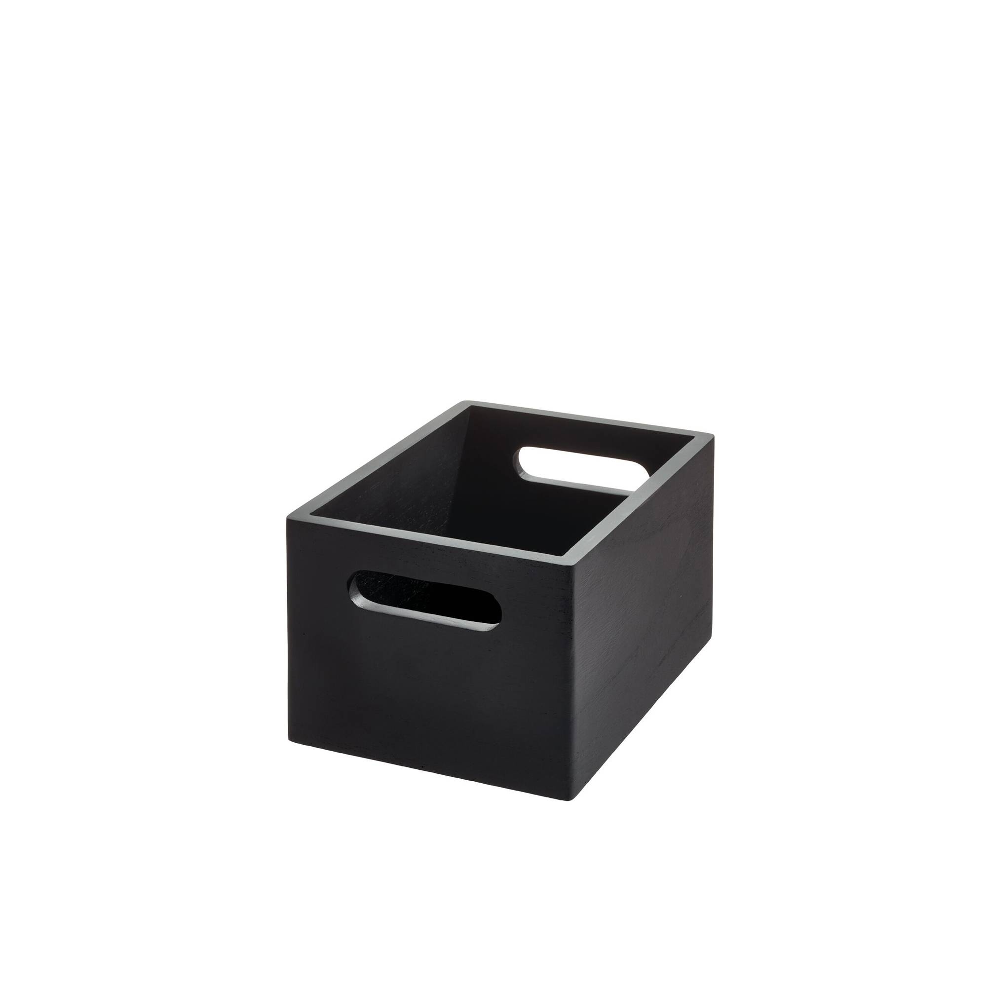 The Home Edit by iDesign Stacking All Purpose Bin Narrow Matte Black Image 1