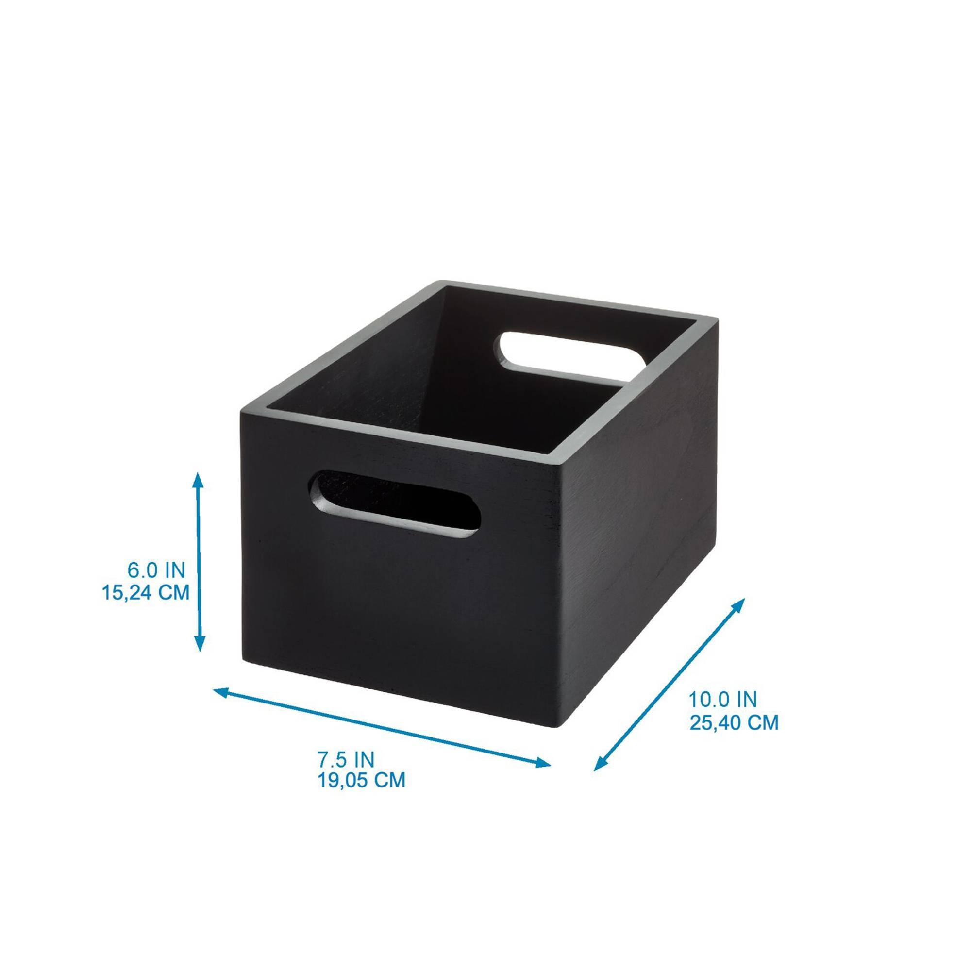 The Home Edit by iDesign Stacking All Purpose Bin Narrow Matte Black Image 6