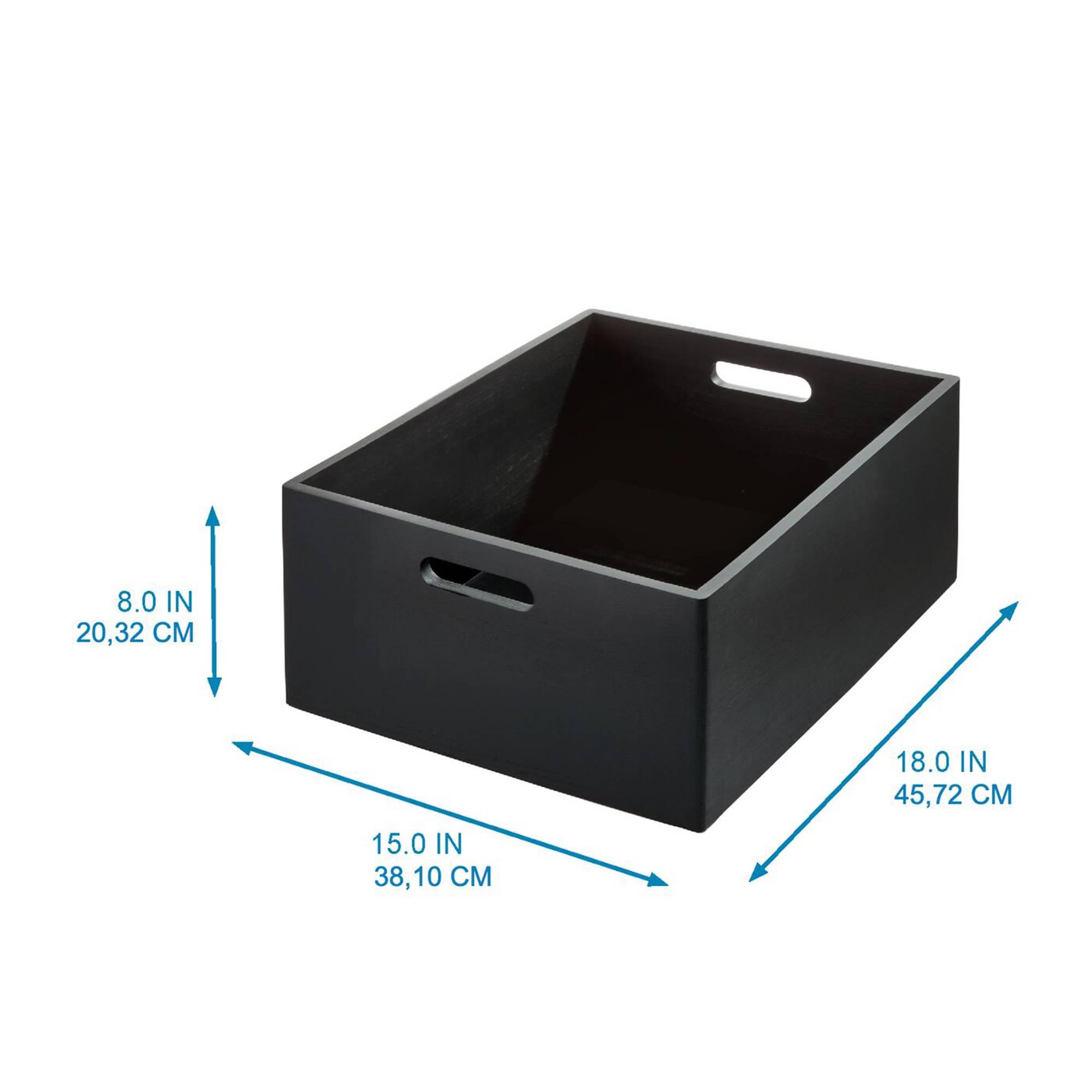 The Home Edit by iDesign Stacking All Purpose Bin XL Matte Black Image 6